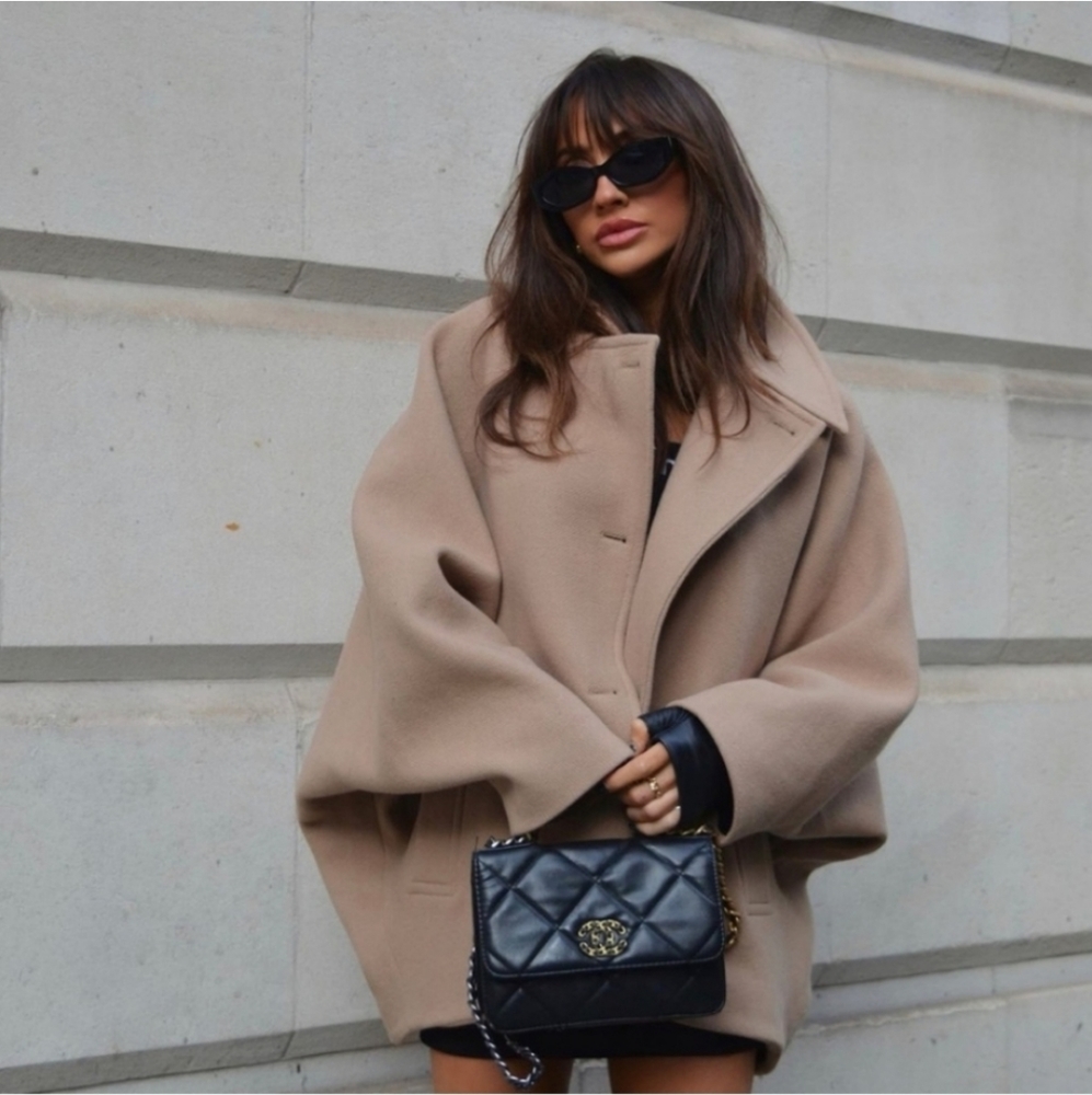Zara oversized wool coat camel size XS/S